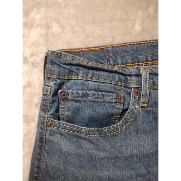 Levis 541 Blue Mens Jeans 34x32 Premium Waterless Straight Pants EUC - Picture 4 of 12